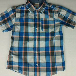 Gymboree Button Up Boys Shirt size 5T Short Sleeve